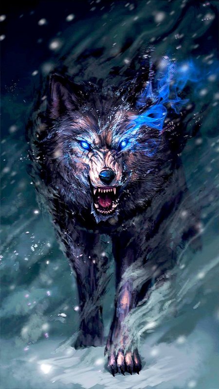 Фенрир волк аниме