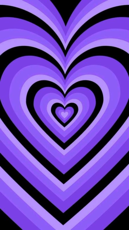 Фиолетовые сердечки