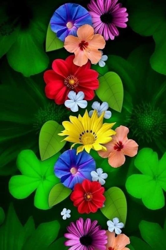 Яркие цветочки