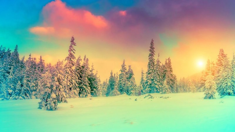 Новогодний пейзаж