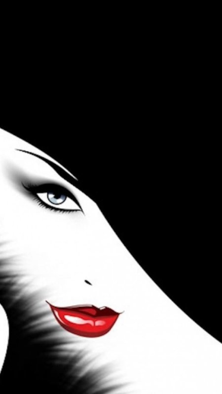 Силуэт женского лица