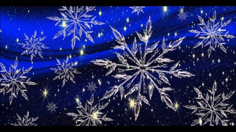 Искрящиеся снежинки