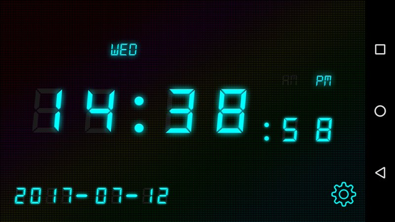 Виджет цифровые часы
