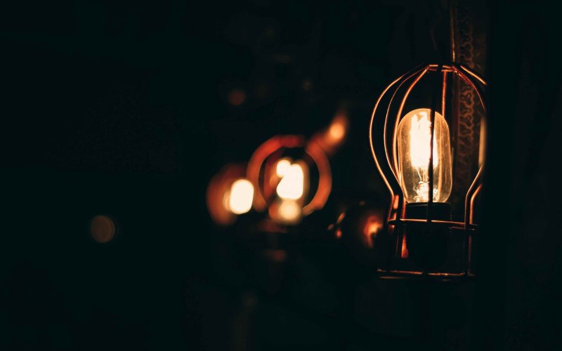 Красивая лампа