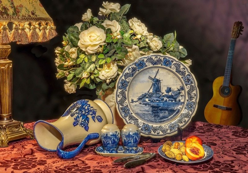 Натюрморт с тарелкой