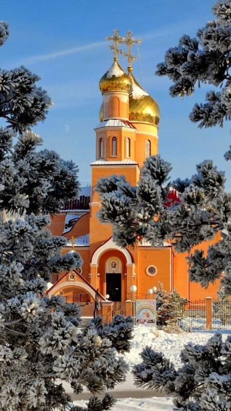 Храмы России зимой