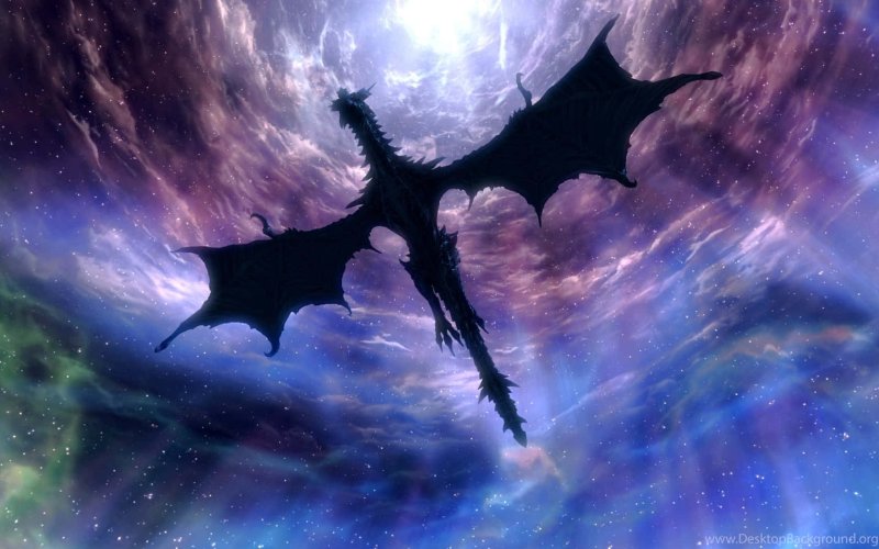 Красивый фон с драконом