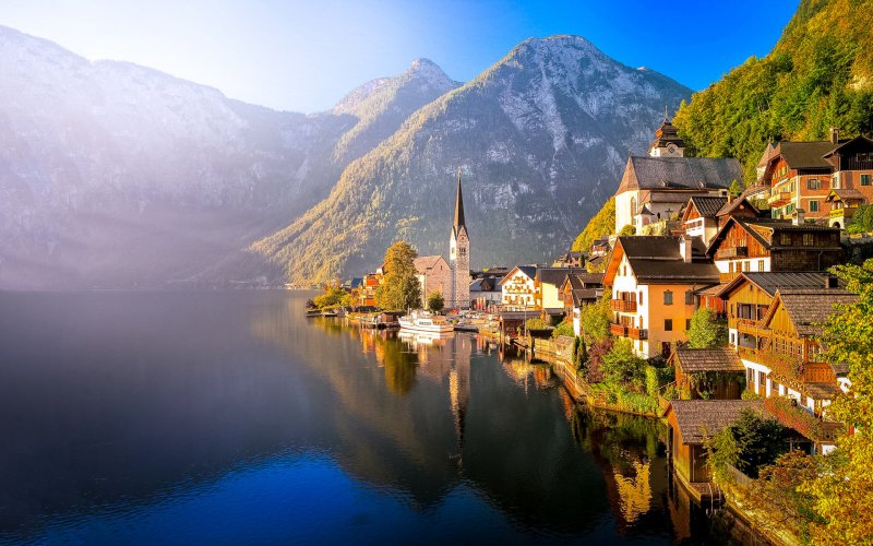Hallstatt озеро Австрия