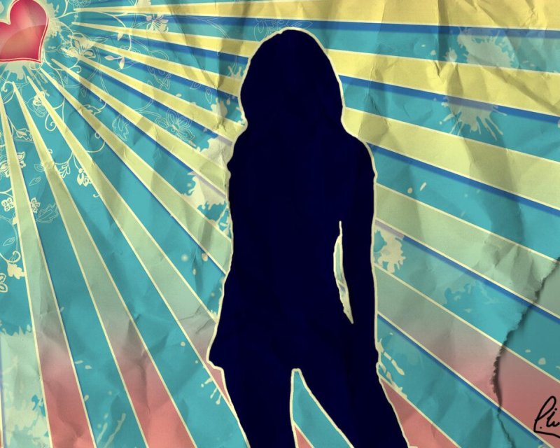 Аватарка силуэт девушки