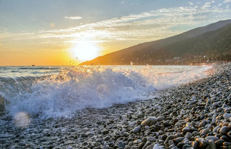 Гагры Абхазия море и пляж
