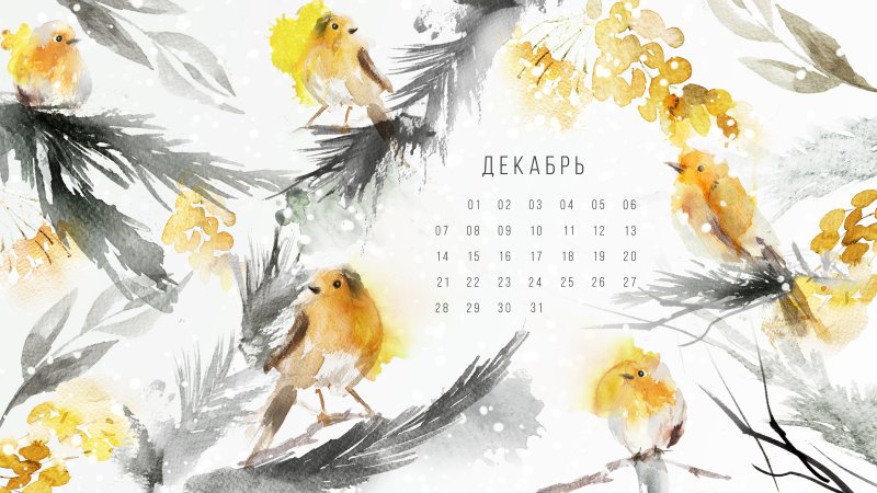 Календарь обои