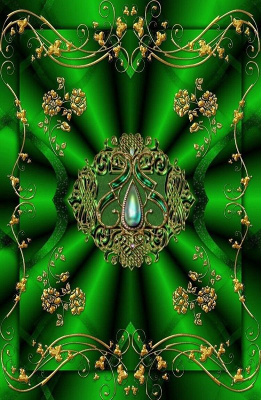 Заставка на телефон изумрудного цвета