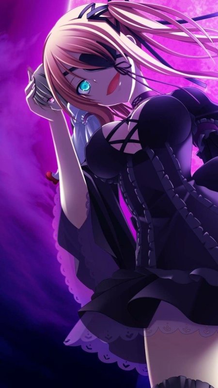 Аниме девушка с телефоном