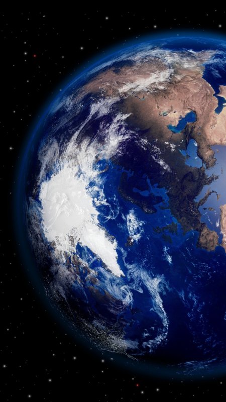 Вид земли из космоса