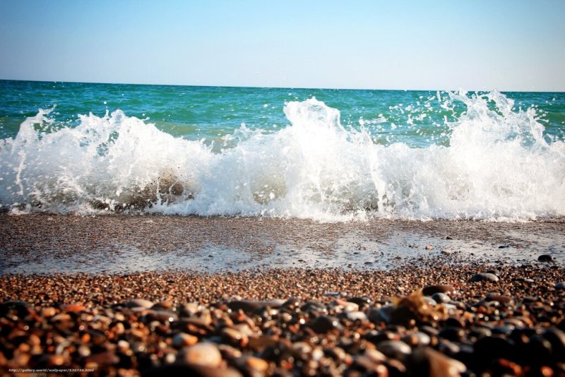 Мелкогалечный пляж Сочи