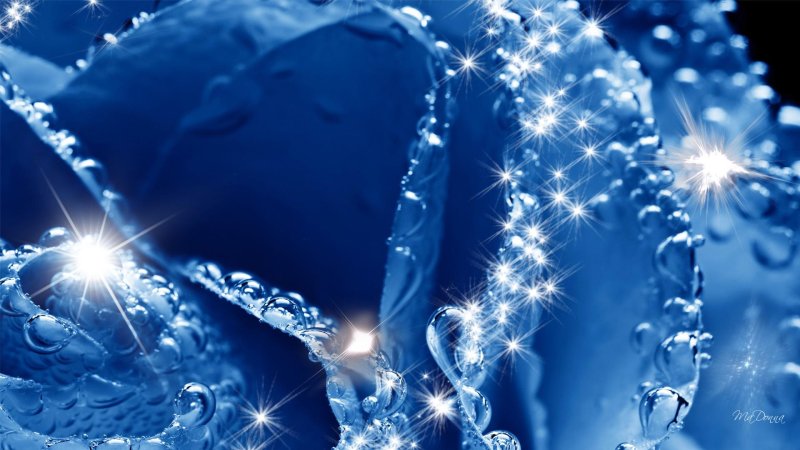 Голубая заставка