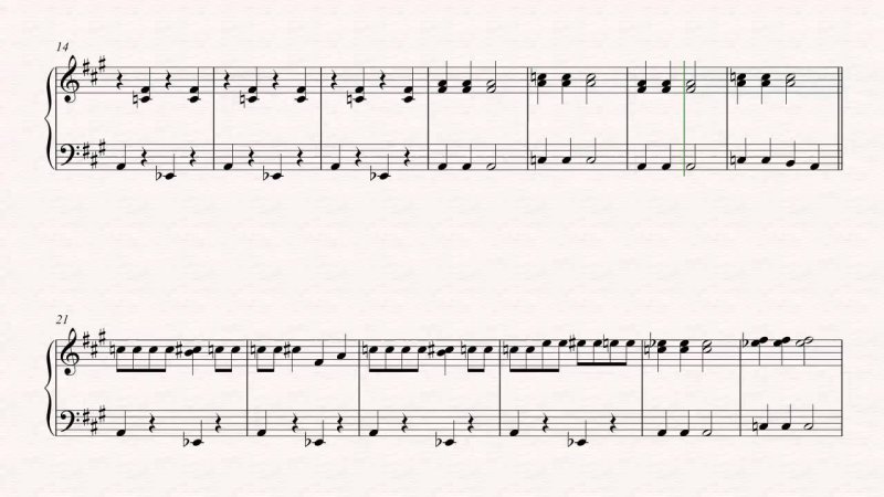 Заставка Южного парка на фортепиано