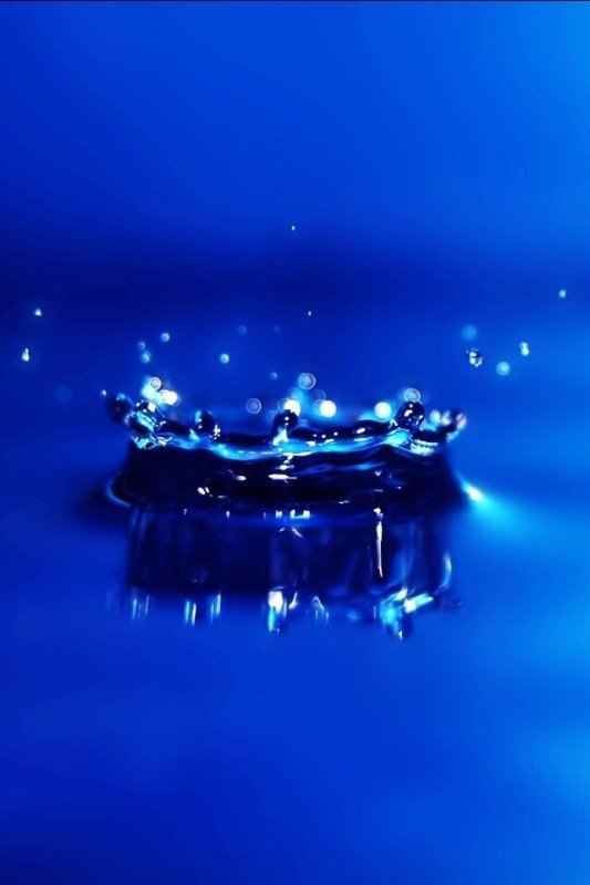 Красивая синяя заставка