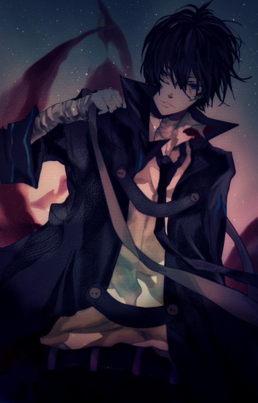 Аниме пацан темный