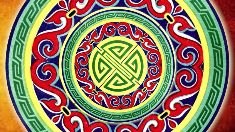 Бурятский молоточный орнамент