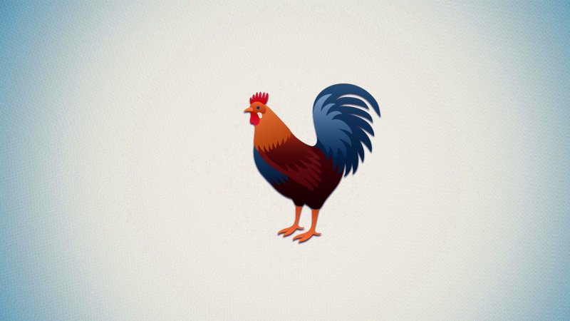 Красивый петух