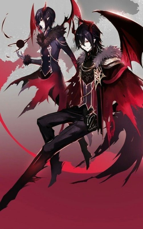 Чернокрылый Король аниме