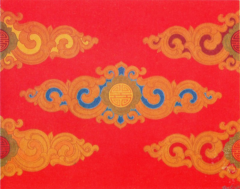 Фон Бурятский орнамент