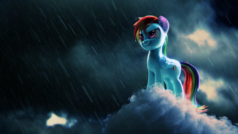 Рейнбоу Дэш 3 д