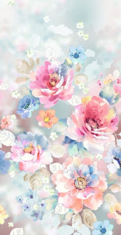 Акварельные цветы для айфона