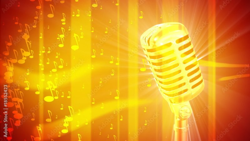 Фон с микрофоном для афиши