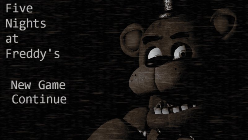 Five Nights at Freddy`s 1 меню