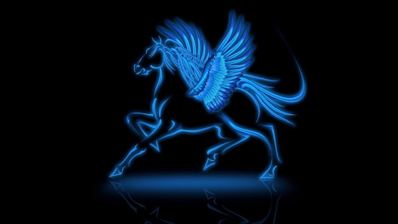 Синяя лошадь