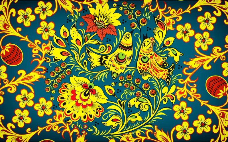 Хохлома паттерн Денис Симачев