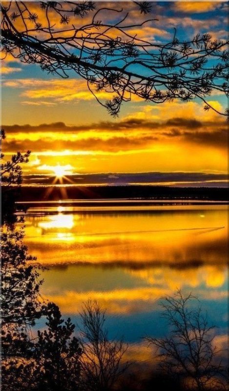 Пейзаж закат