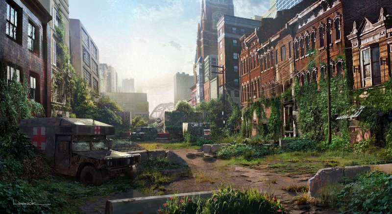 Заброшенный город the last of us 2