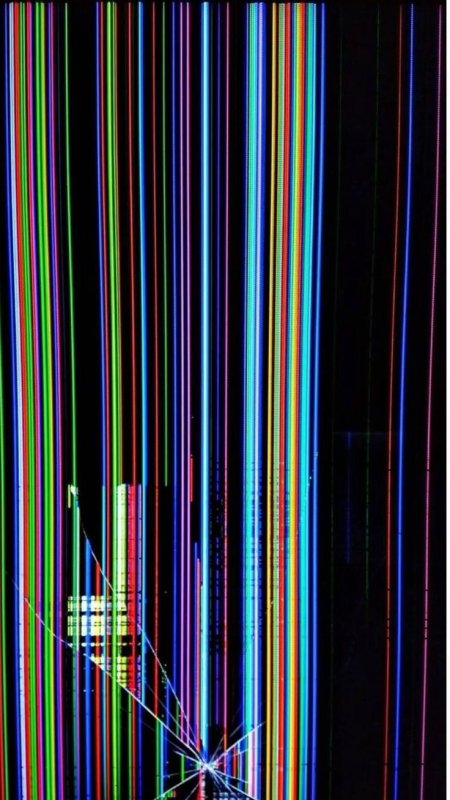 Имитация разбитого экрана телефона