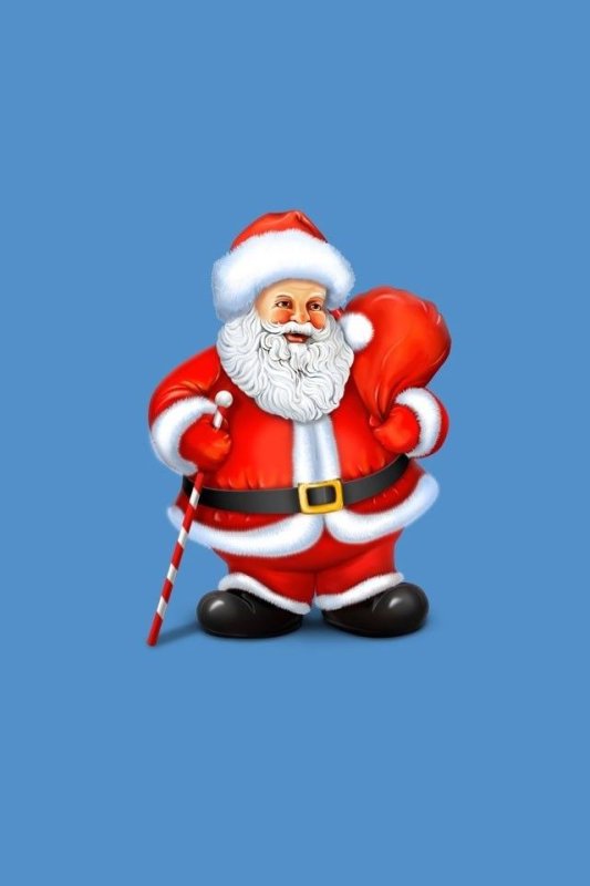 Новогодняя заставка с дедом Морозом