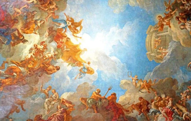 Боги Олимпа Версаль фреска