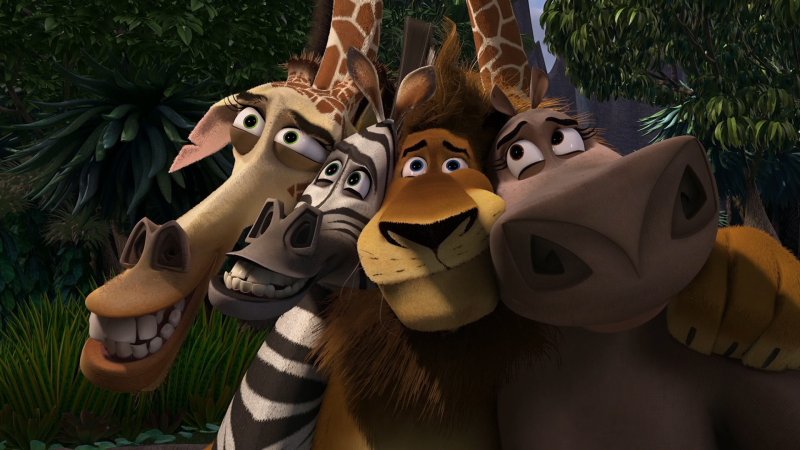 Мадагаскар Алекс Марти Глория и Мелман