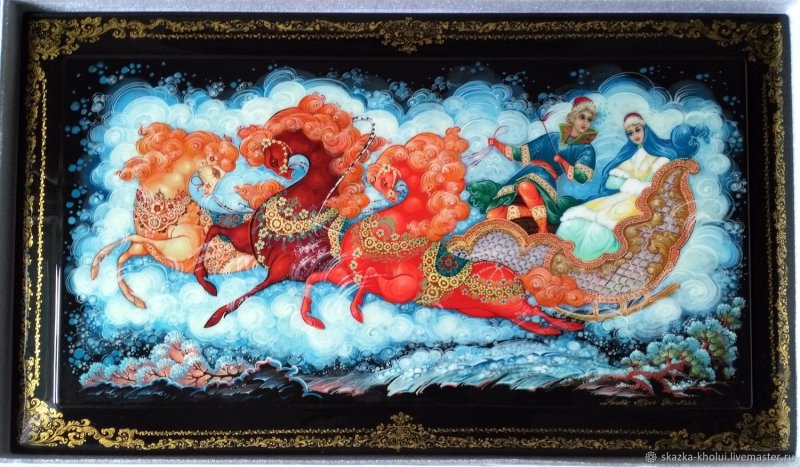 Русская лаковая миниатюра Палех