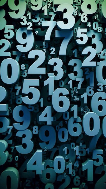 Цифры фон