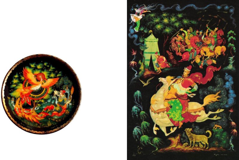 Палехская миниатюра Жар птица