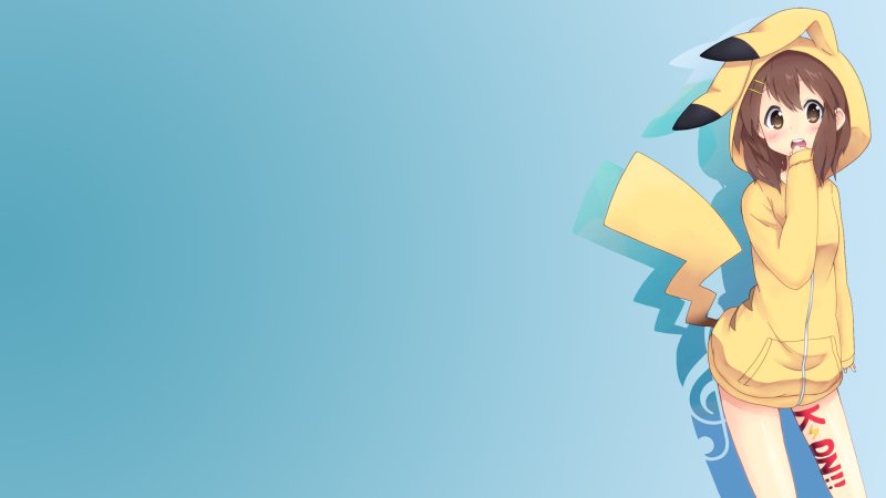 Пикачу аниме девушка