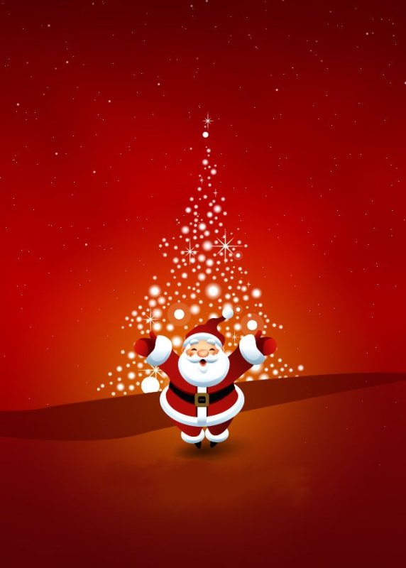 Новогодние обои на телефон