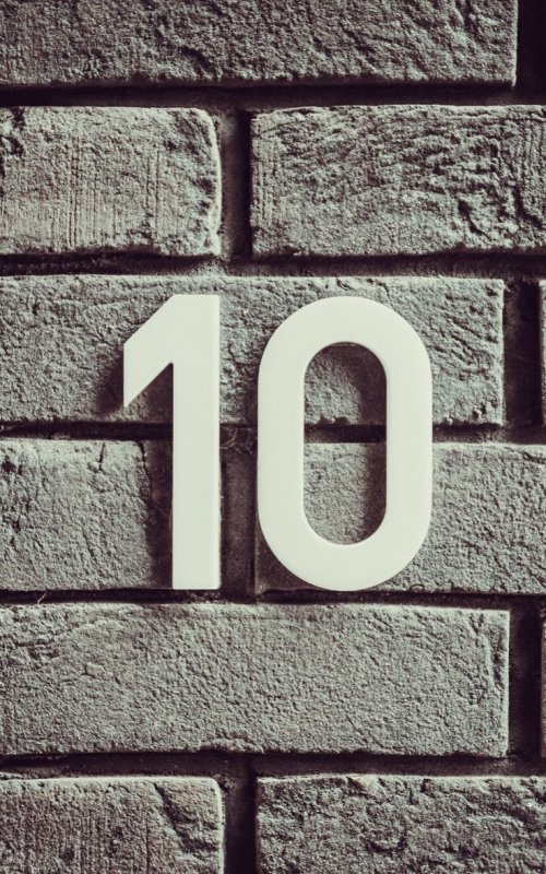 Обои с цифрой 10