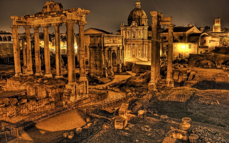 Рим Италия развалины