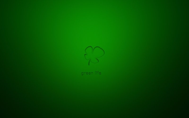 Зелёные обои на рабочий стол