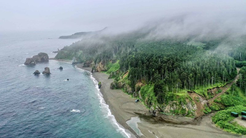 Бухта Анива Сахалин