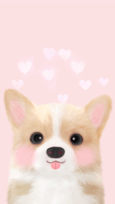 Фон с милыми собачками