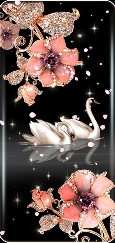 Красивые блестящие цветы